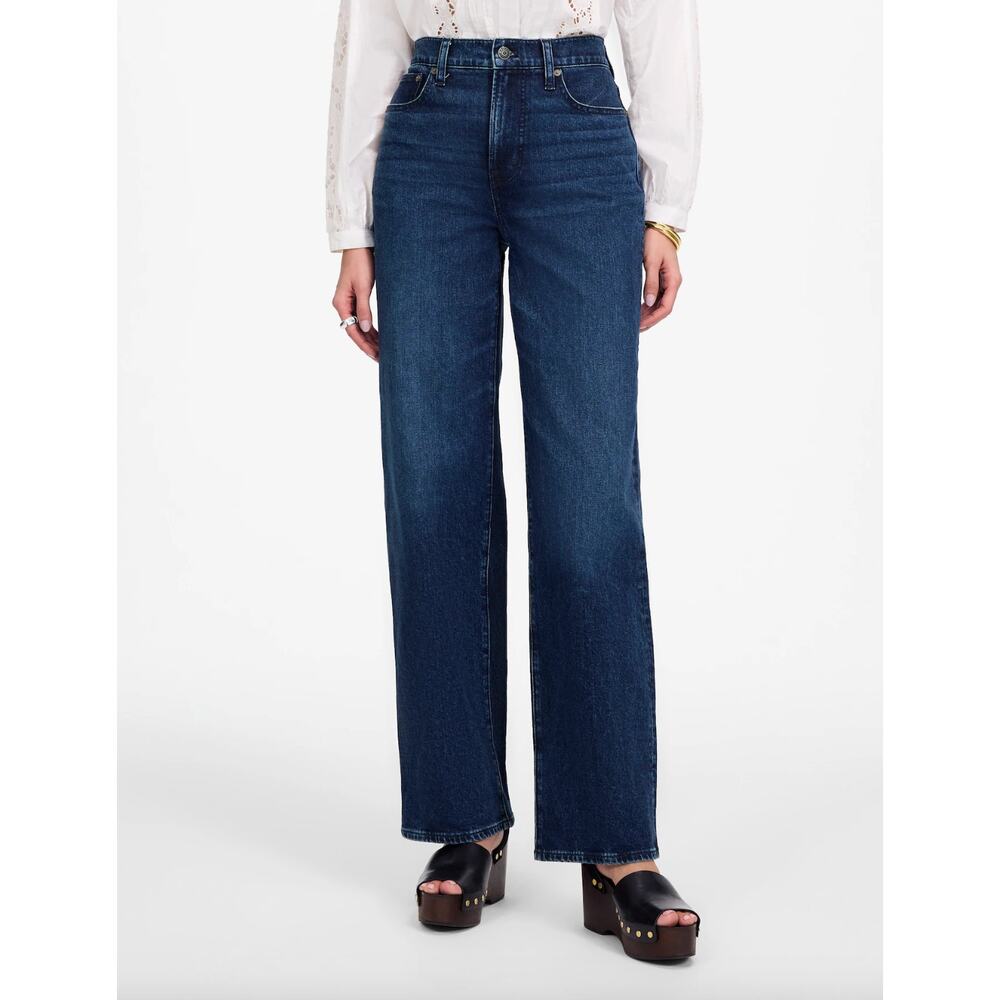 Madewell The Perfect Vintage Wide Leg Jean Nighthawk Wash Dark Blue US 27 NWT - Picture 2 of 13